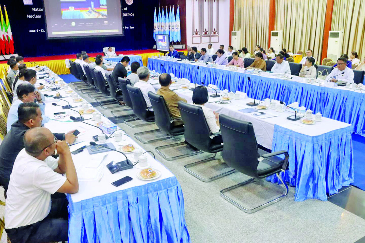 နျူကလီးယားစွမ်းအင်အစီအစဉ် အကောင်အထည်ဖော်ဆောင်ရေးအဖွဲ့၏ တာဝန်နှင့်ဝတ္တရားများဆိုင်ရာ အလုပ်ရုံဆွေးနွေးပွဲ ကျင်းပ