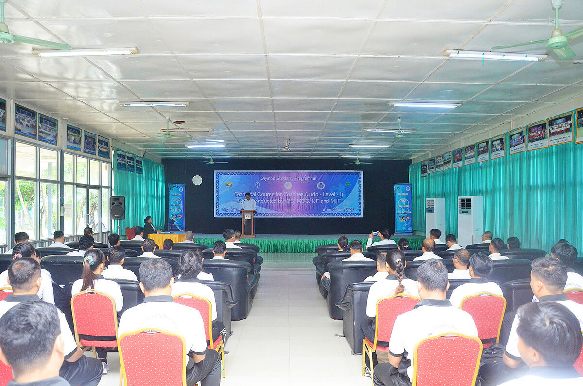နေပြည်တော်ရှိ အားကစား လေ့ကျင့်ရေးစခန်း (Gold Camp)၌ ဂျူဒိုနည်းပြ သင်တန်းဖွင့်လှစ်