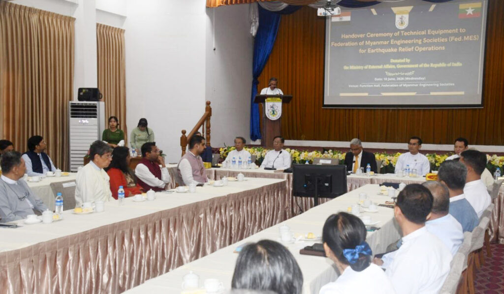 India Donates Quake Assessment Gear to Myanmar Engineers