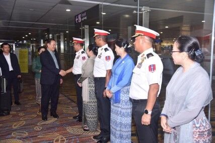 Lao goodwill delegation arrives in Yangon to strengthen bilateral naval ties