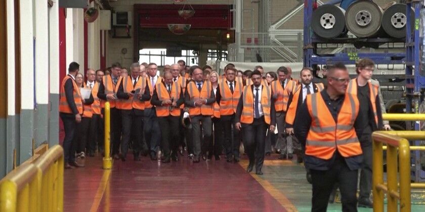 Macron visits factory in northern France backed by France 2030 plan