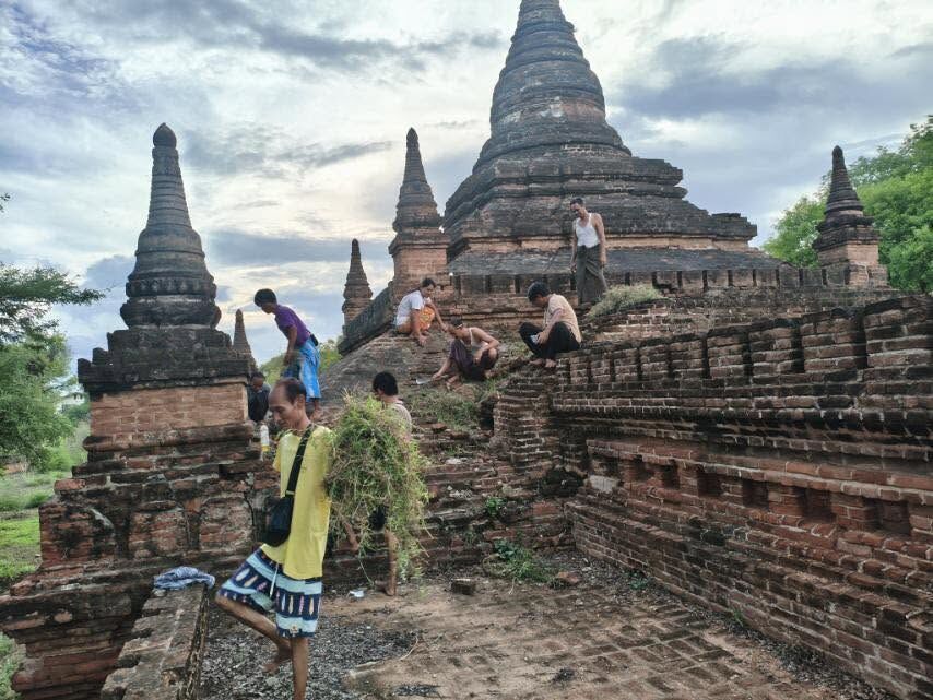 Plants, bats removed from ancient edifices in Bagan World Heritage Site