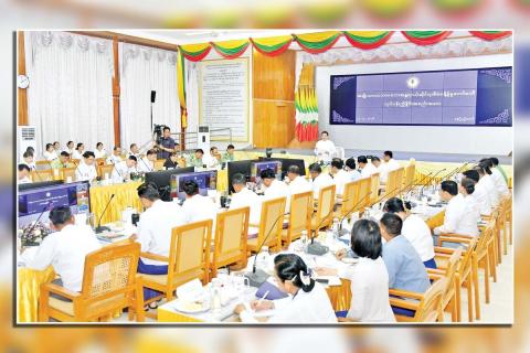ဒုတိယသမ္မတ ဦးညိုစော အမျိုးသားသဘာဝဘေးအန္တရာယ်ဆိုင်ရာ စီမံခန့်ခွဲမှုကော်မတီ  လုပ်ငန်းညှိနှိုင်း အစည်းအဝေးသို့ တက်ရောက်အမှာစကားပြောကြား  